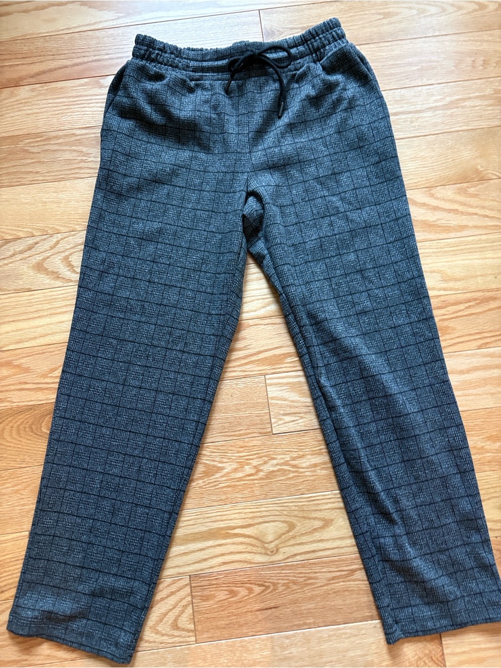 Knit straight leg pants